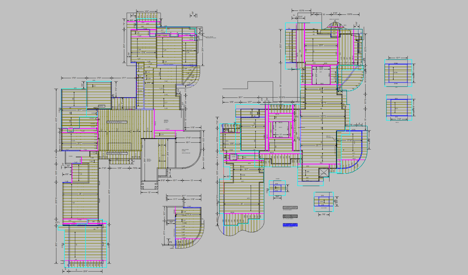 Architectural floor plan with detailed measurements.